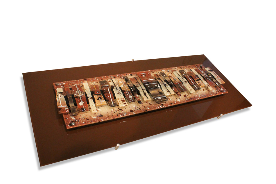 Aztec - 140x60cm - Brown Polished Glass Float