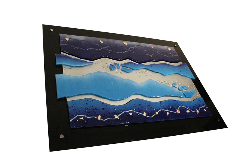 Frozen - 120x100cm - Black Polished Glass
