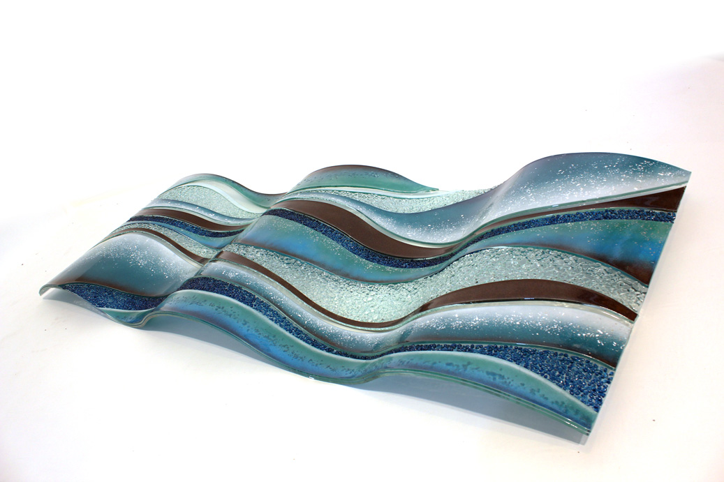 Oxygen Glass Art Wiggle | Linear Glass Art