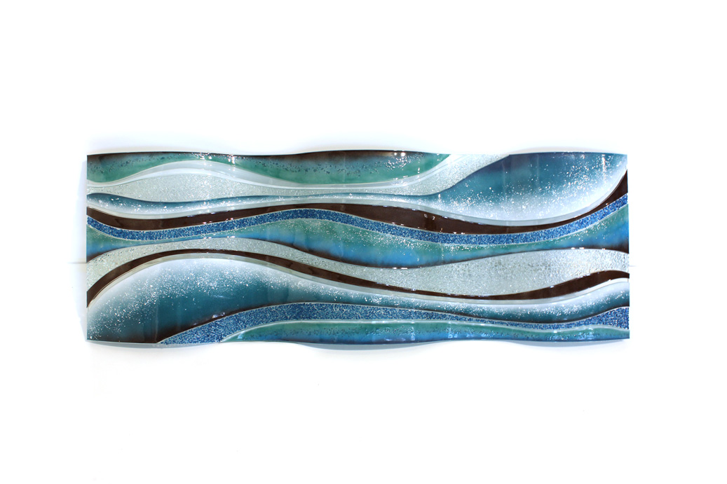 Oxygen Glass Art Wiggle | Linear Glass Art