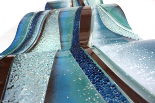 Oxygen Glass Art Wiggle | Linear Glass Art