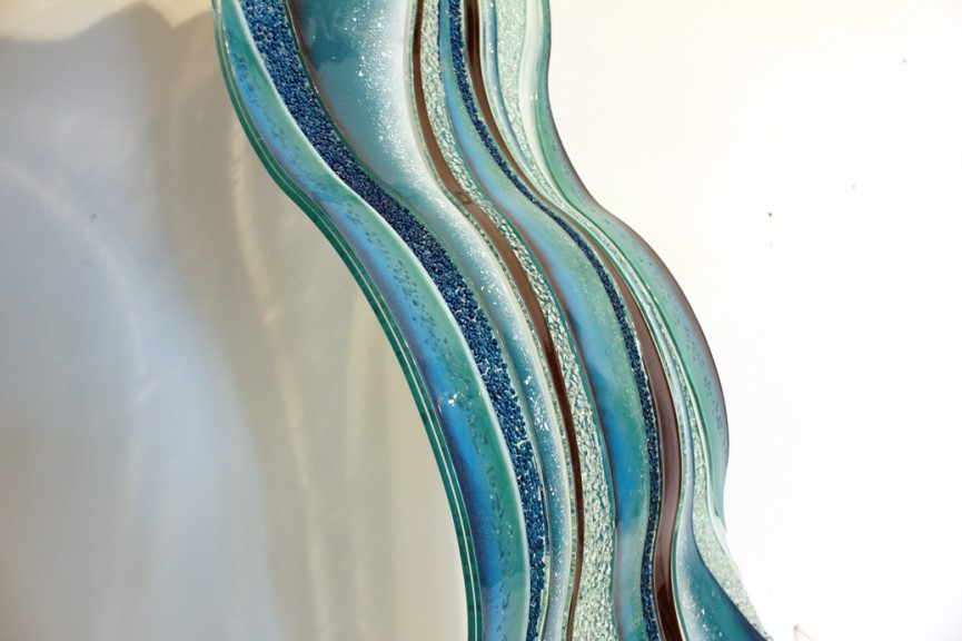 Oxygen Glass Art Wiggle | Linear Glass Art